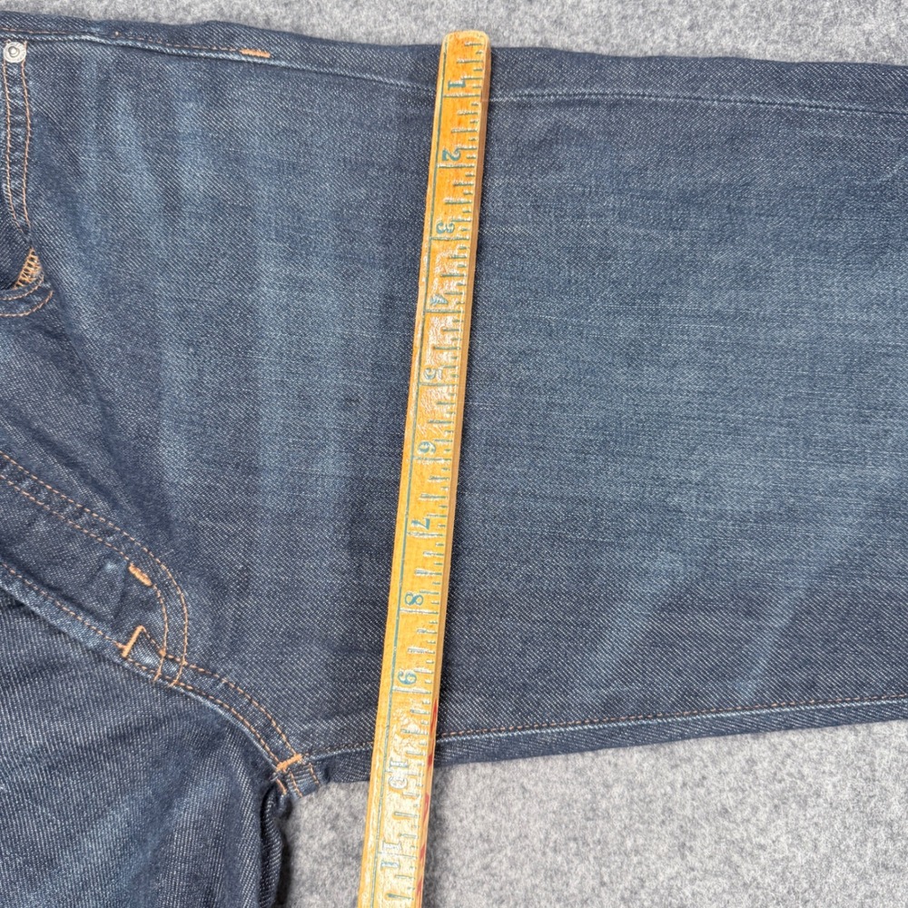 Madewell The Dean Easy Straight Jean Dark Indigo Wash Button Fly Size 24 - Picture 9 of 14